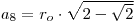 a_8=r_o*sqrt(2-sqrt(2))