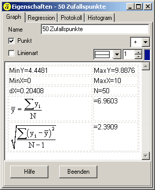 Mittelwert, Standardabweichung