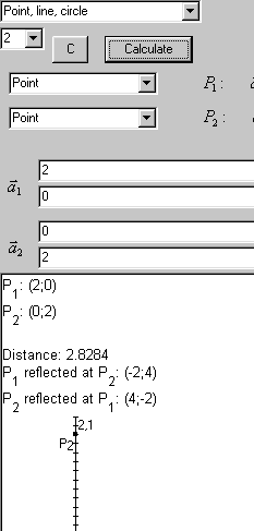 distance of 2 points